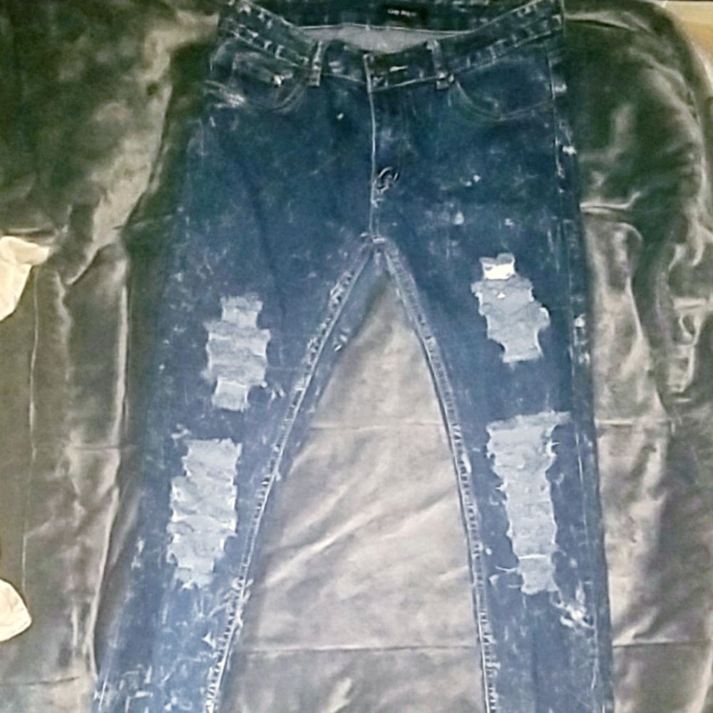 City Ink Destroyed Jeans